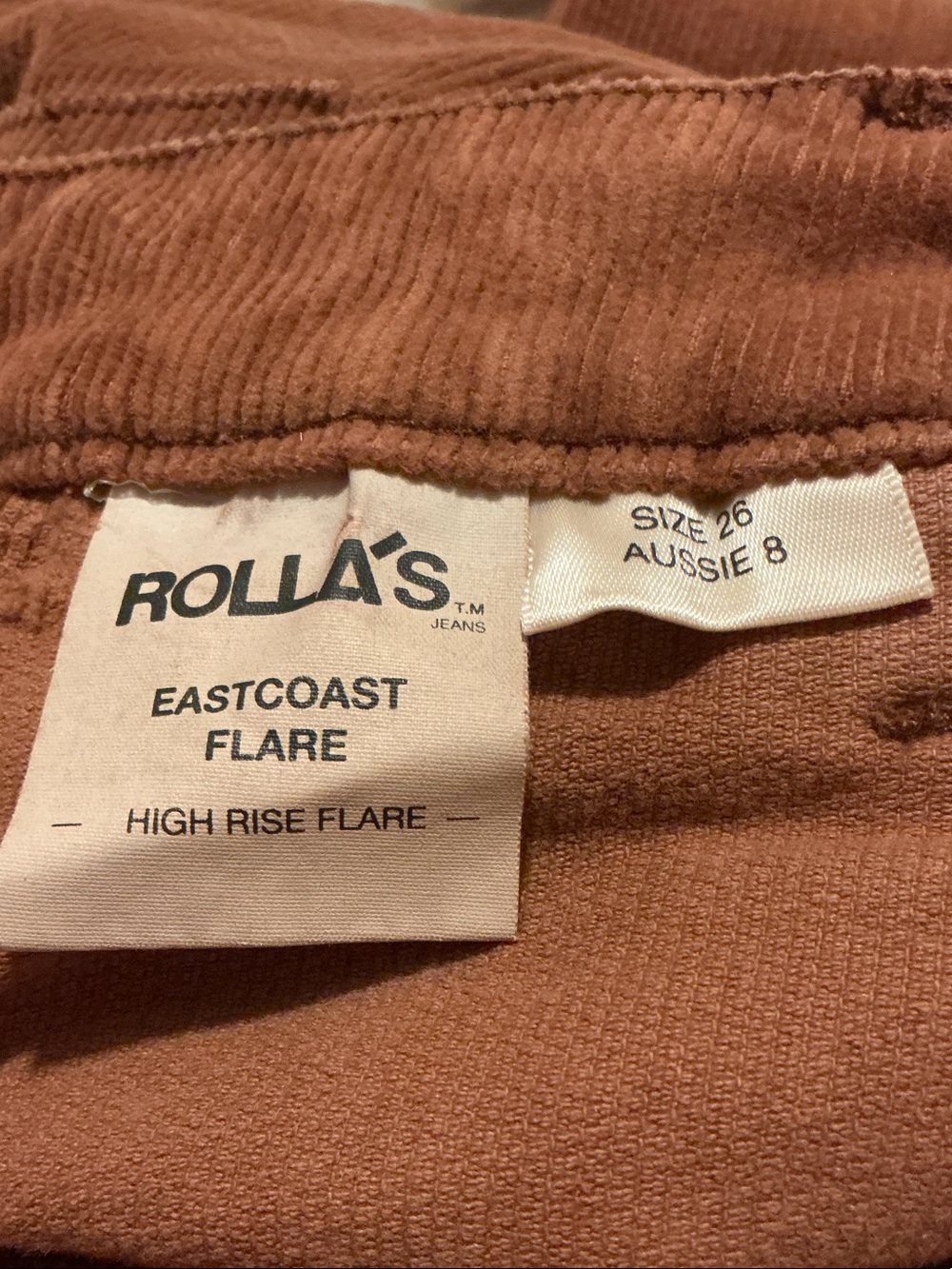 ROLLA'S High-Rise Flare Jeans in Chestnut - Picture 8 of 13
